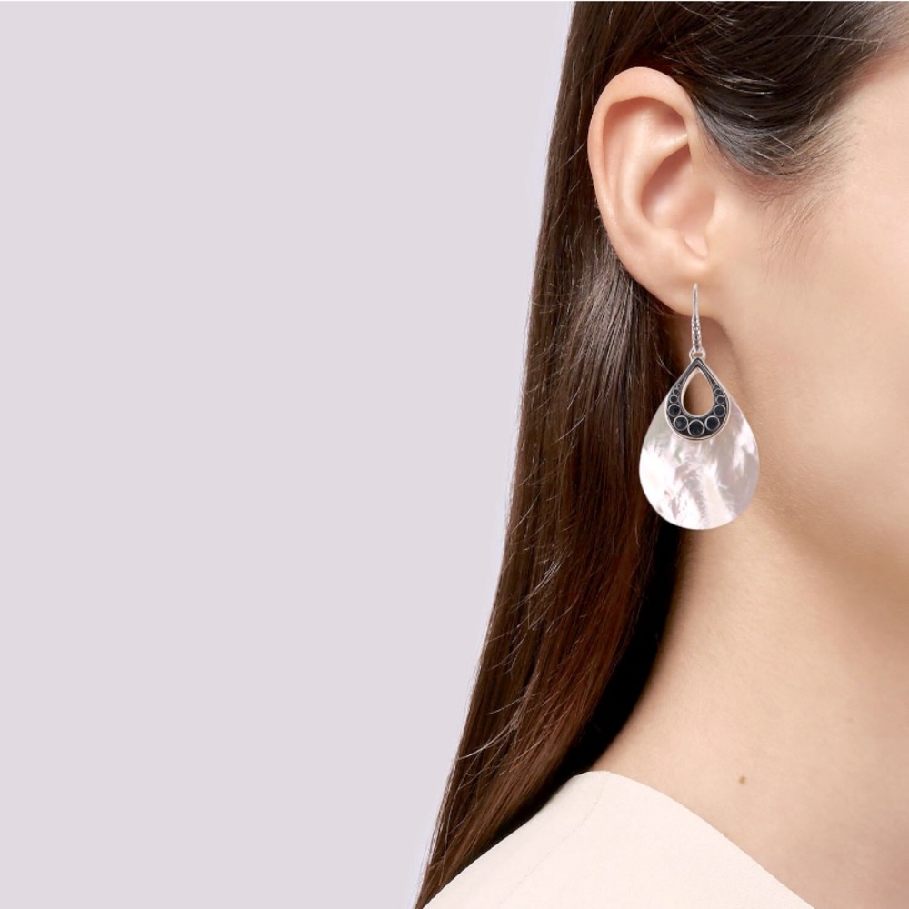 John Hardy Dot Teardrop Earrings